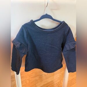 ☺️Polo Ralph Lauren Ruffled-shoulder long-sleeve shirt size 3